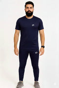 Men’s Dry-Fit Tracksuit-Full Navy Blue #173 - Superwear