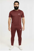 Men’s Dry-Fit Tracksuit-Full Maroon #176 - Superwear