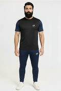 Men’s Dry-Fit Tracksuit-Black/Navy Blue Combo #177 - Superwear