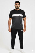 Men’s Dry-Fit Tracksuit-Grey/White/Black Combo #181 - Superwear